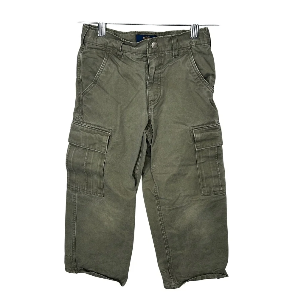 OshKosh‎ B'Gosh Boy's Green Cargo Pants Size 6
